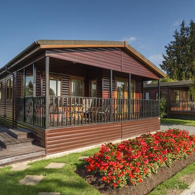Self catering lodges at Arrow Bank, Herefordshire