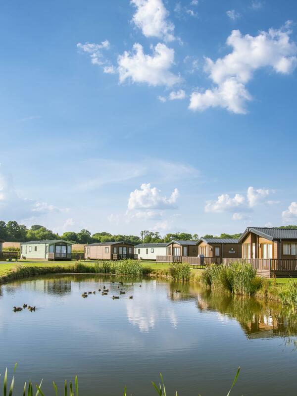 lake edge holiday homes at Arrow Bank