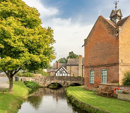 Arrow Bank Holiday Park in the village of Eardisland, Herefordshire