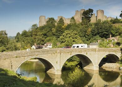 Ludlow Castle and the River Teme