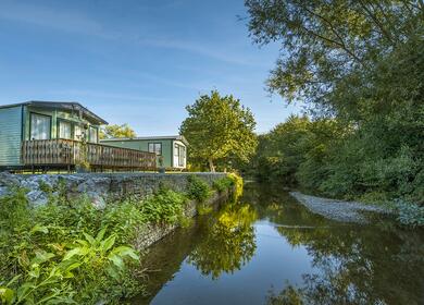 River Arrow fishing at Arrow Bank Country Holiday Park