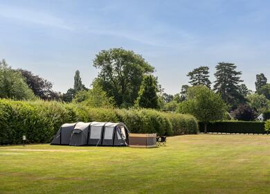 Grass camping pitches at Arrow Bank photo