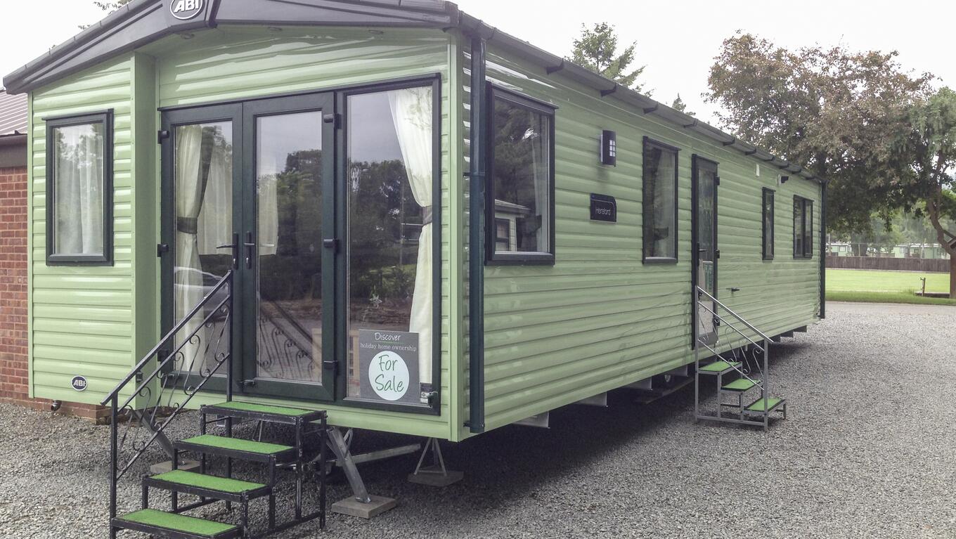 Pre owned ABI Hereford for sale 5 star caravan park - exterior