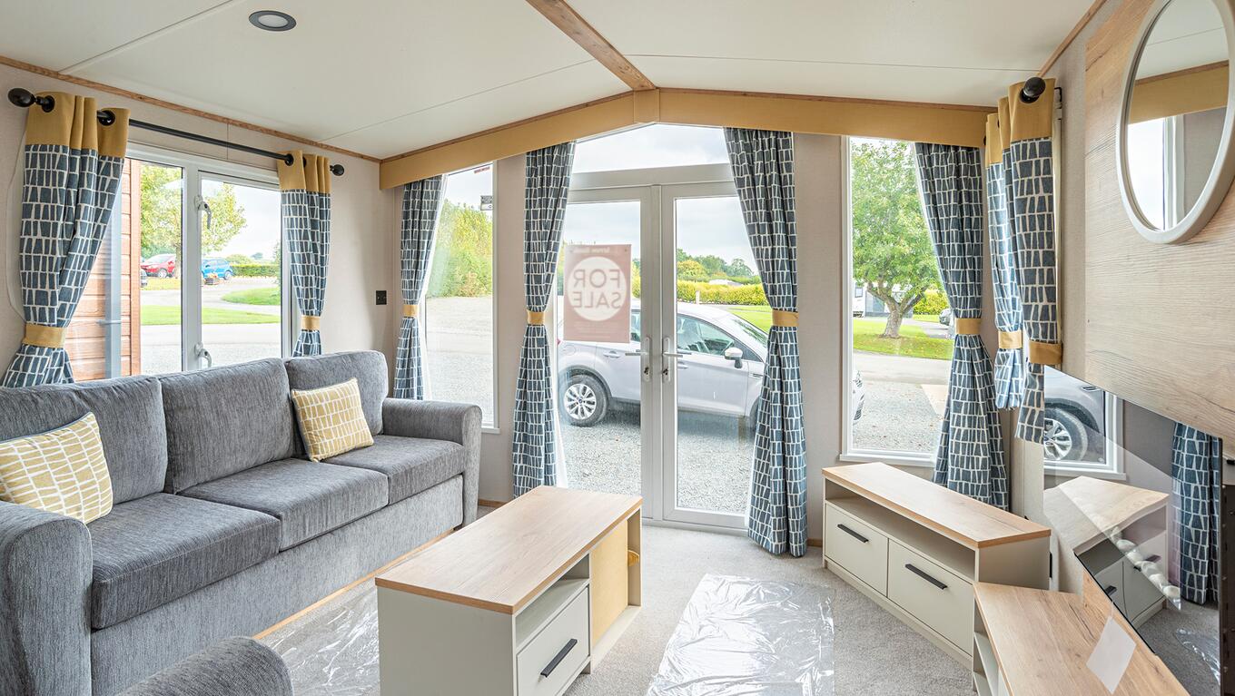 ABI St David for sale at Arrow Bank 5 star caravan park with fishing lake.