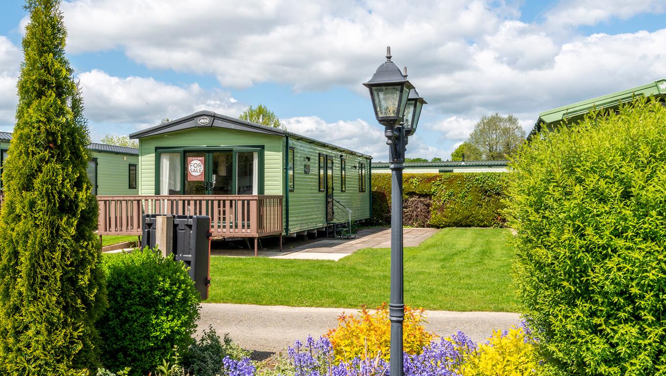 ABI Beverley for sale at Arrow Bank Country Holiday Park, Herefordshire. Exterior photo