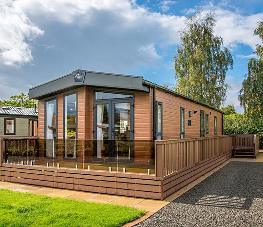 Regal Autograph caravan holiday home for Sale lake edge at Discover Parks