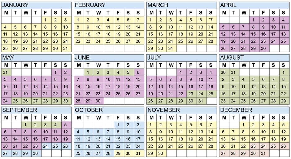 2021 self catering calendar dates 2021 self catering calendar dates