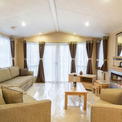 Willerby Winchester for sale at Pearl Lake living area photo