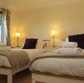 Self catering lodges twin bedroom