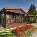Self catering lodges at Arrow Bank exterior