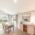Luxury self-catering holiday lodge at Arrow Bank - dining area photo 1