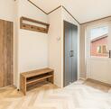 Luxury self-catering holiday lodge at Arrow Bank - entrance area